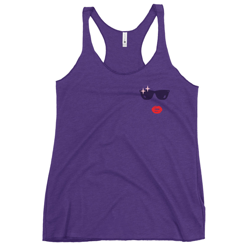 Glamour Face Racerback Tank