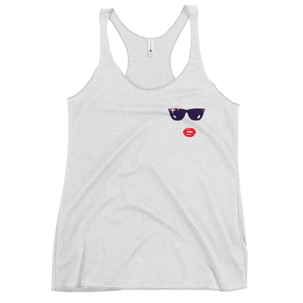 Glamour Face Racerback Tank