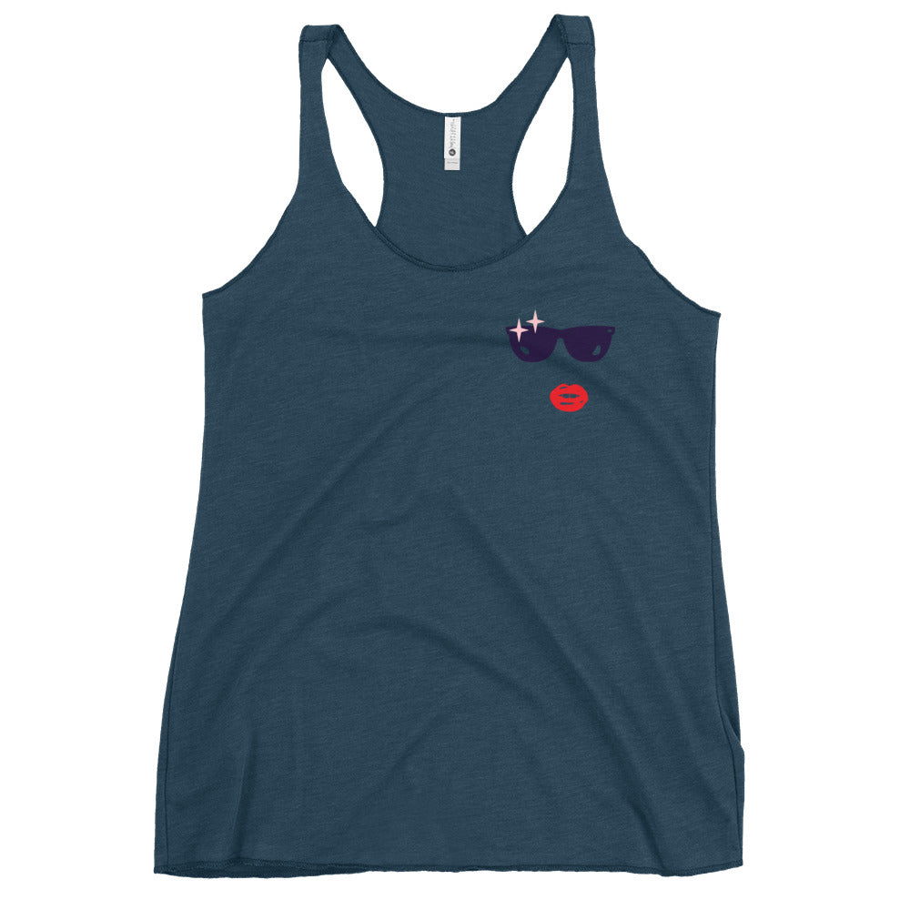 Glamour Face Racerback Tank