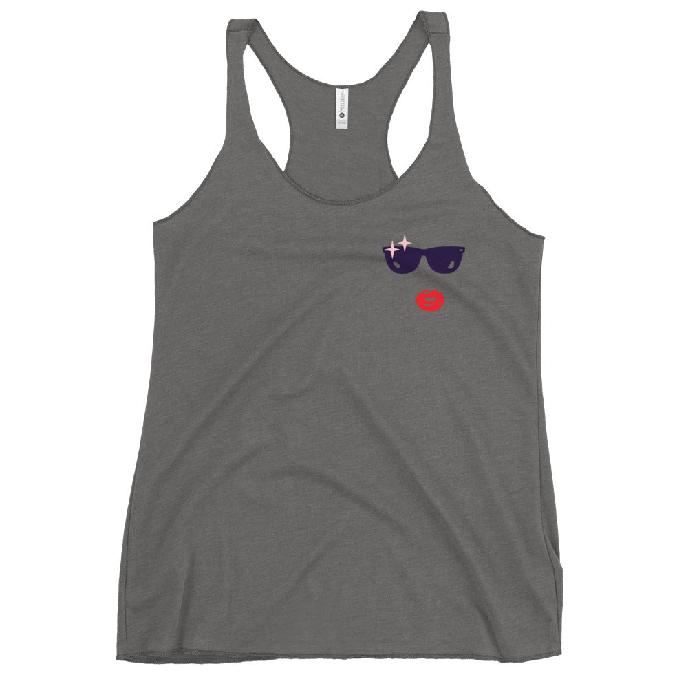 Glamour Face Racerback Tank