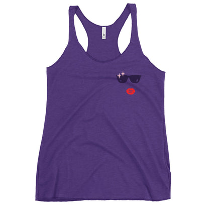Glamour Face Racerback Tank