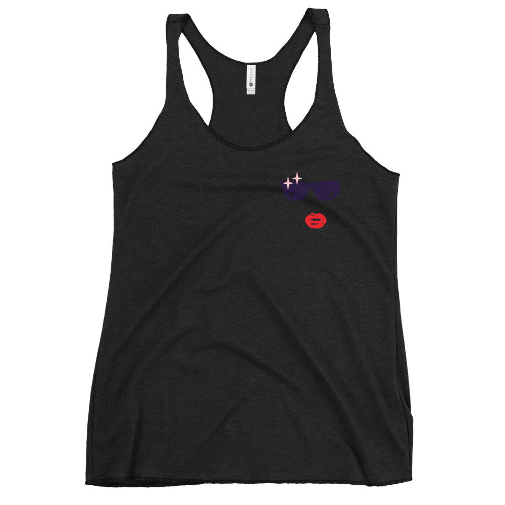 Glamour Face Racerback Tank