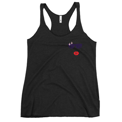 Glamour Face Racerback Tank