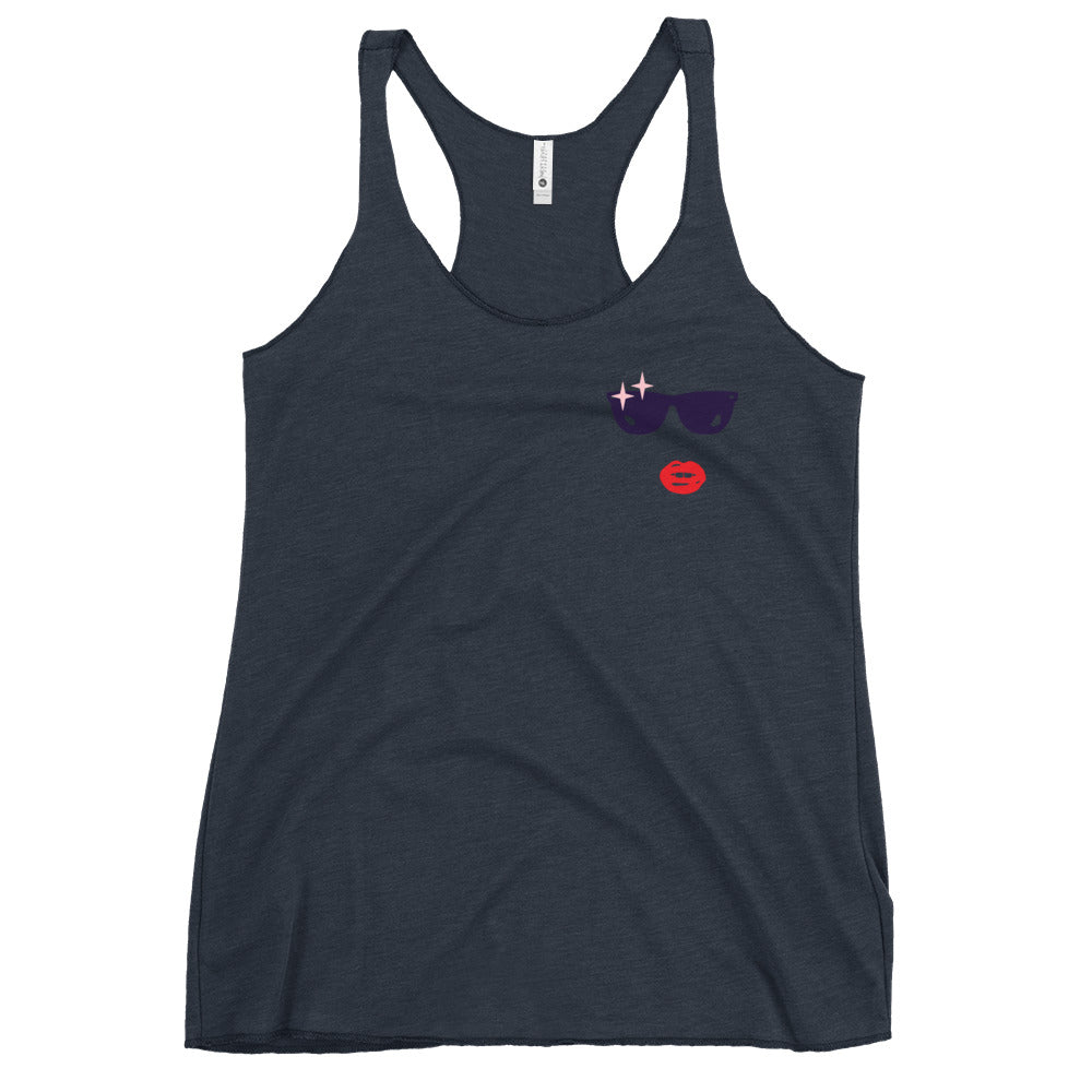 Glamour Face Racerback Tank