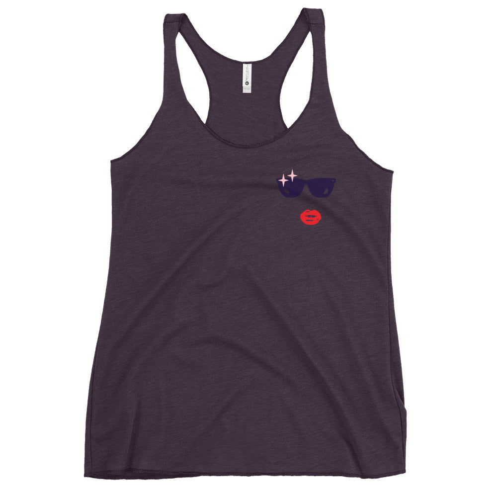 Glamour Face Racerback Tank