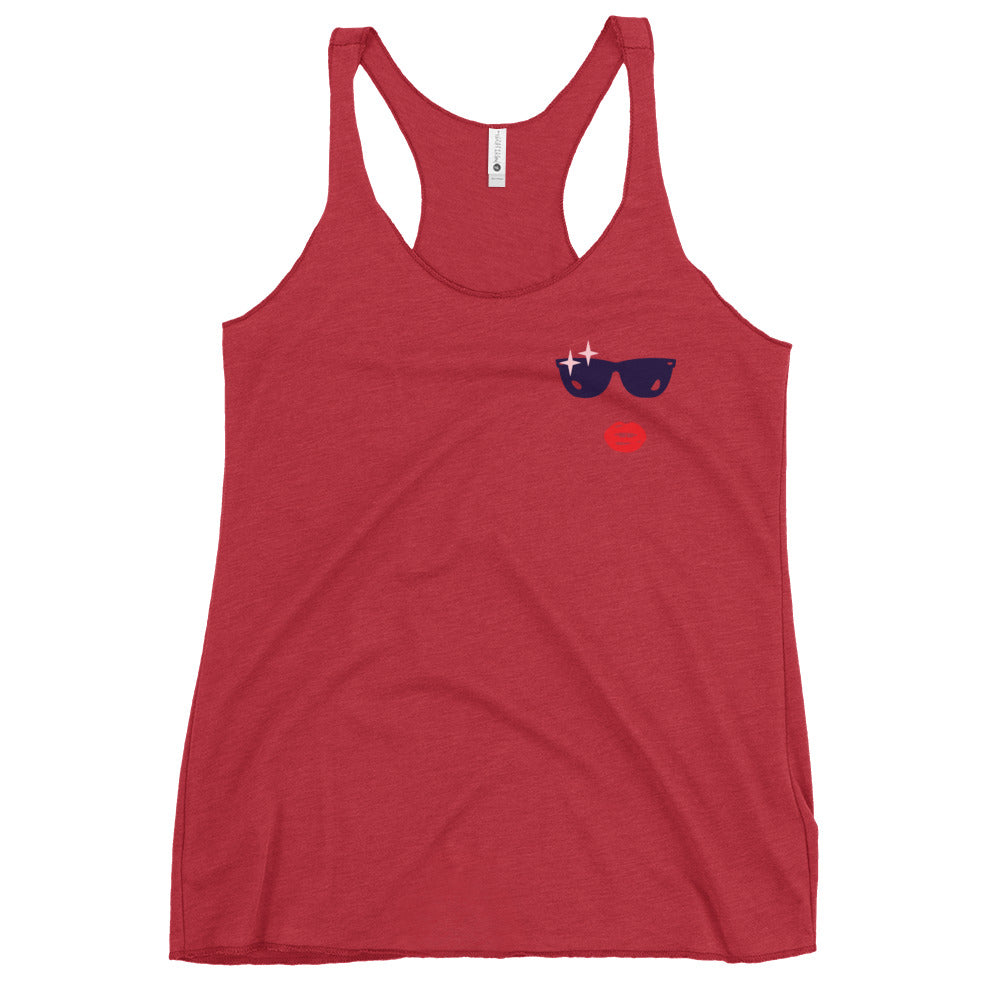 Glamour Face Racerback Tank