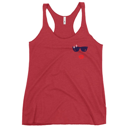 Glamour Face Racerback Tank
