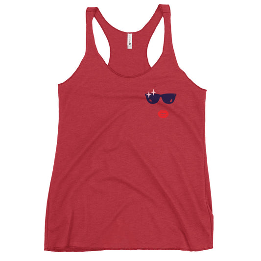 Glamour Face Racerback Tank