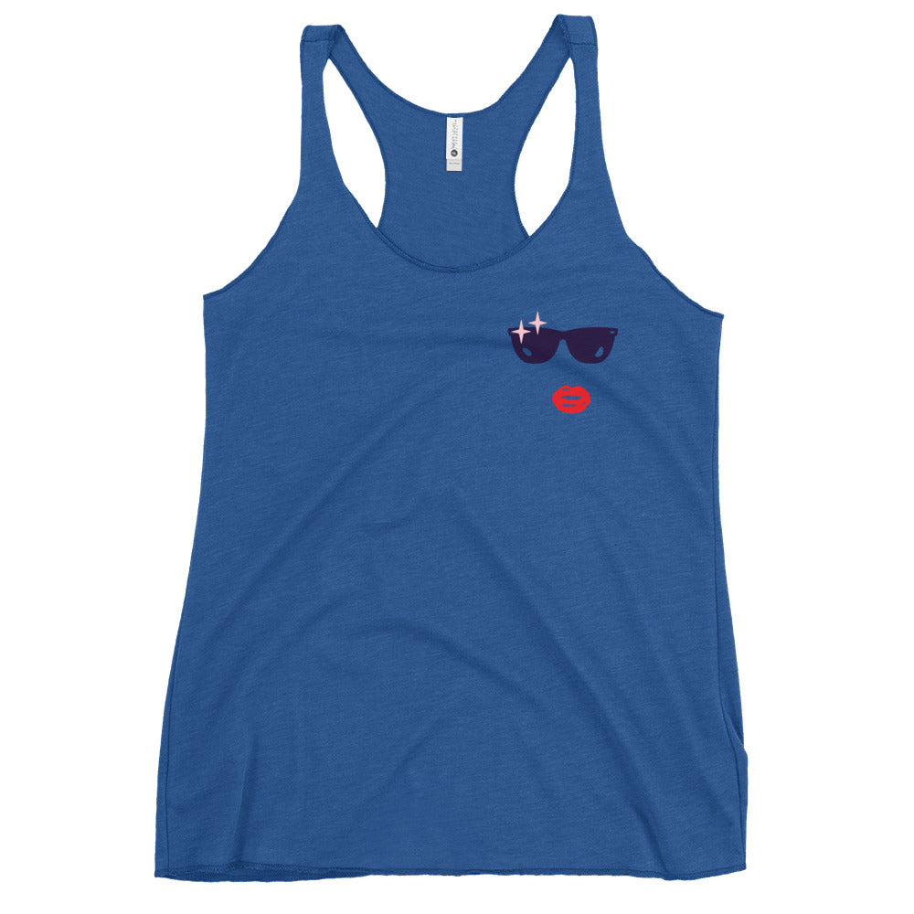 Glamour Face Racerback Tank