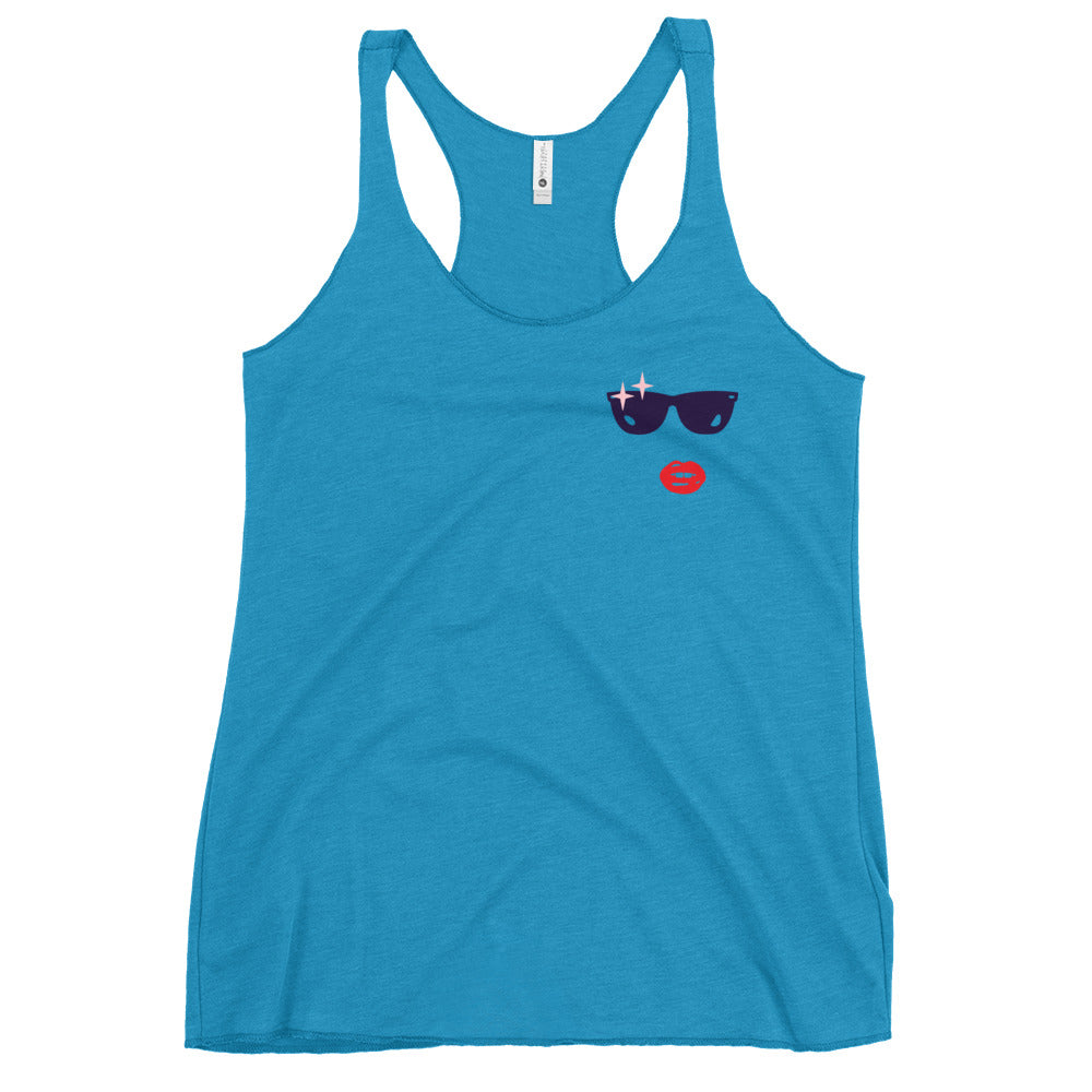 Glamour Face Racerback Tank